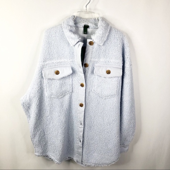 Nwt Wild Fable Oversize Sherpa Shirt 